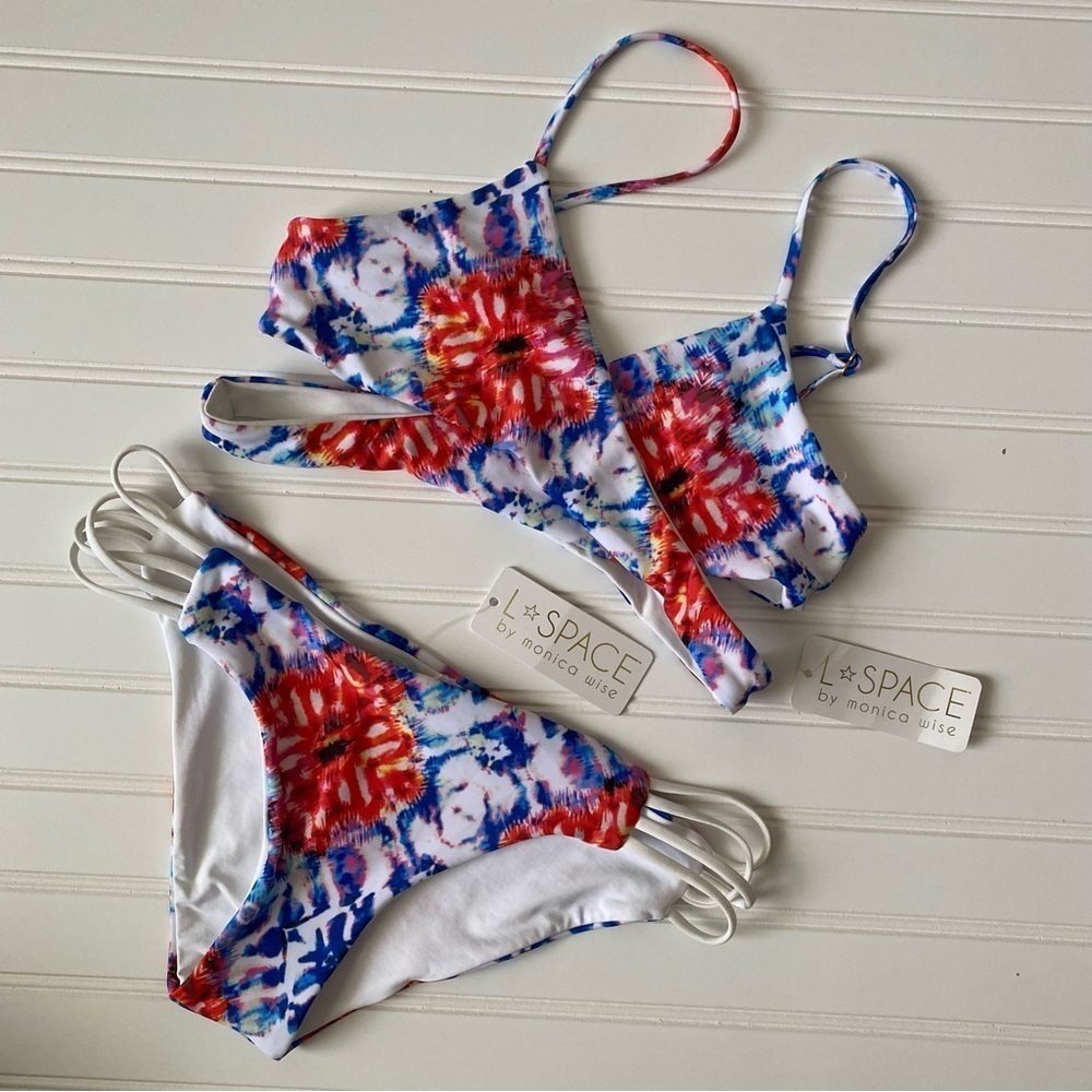 L*Space Multicolor Tie-Dye Bikini